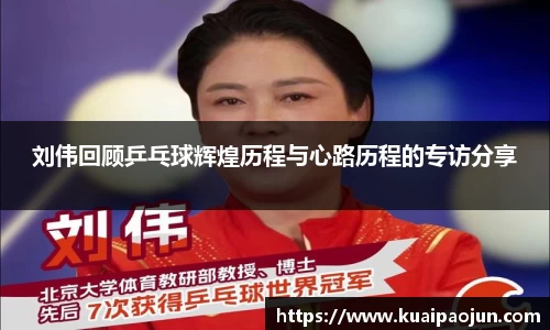 刘伟回顾乒乓球辉煌历程与心路历程的专访分享
